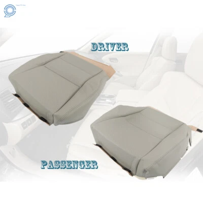 Fundas de asiento de cuero perforadas inferiores delanteras izquierda derecha para Acura RDX 2007-2012 Foto 1 de 4