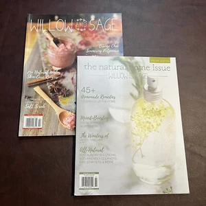 Willow & Sage Lot of 2 Magazines Homemade Bath & Body 2020 2021 - Imagen 1 de 9