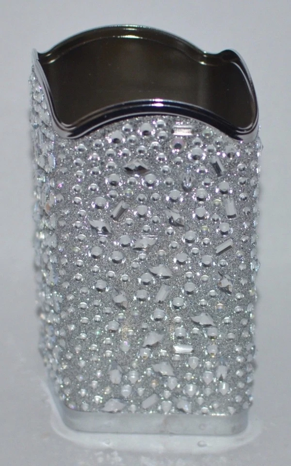 NEW BATH & BODY WORKS SILVER TOSSED GEMS GENTLE FOAMING HAND SOAP SLEEVE HOLDER - Image 1 of 4