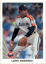 2012 Leaf Memories 90 Leaf Buyback Silver Baseball Card #386 Larry Andersen /20