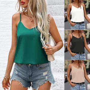 Top in camicia donna moda estiva sexy tinta unita con gilet senza schienale - Foto 1 di 31