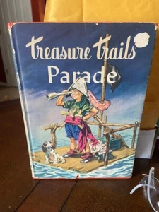 1958 TREASURE TRAILS PARADE Vintage Children's Book Poems Stories Games - Picture 1 of 4