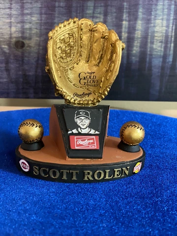Scott Rolen Cincinnati Reds Rawlings Gold Glove Award Replica Trophy 2012 Kahn's Cover