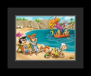 Flintstones - A Day at the Beach - Warner Bros. Limited Edition Framed Giclee - Picture 1 of 1