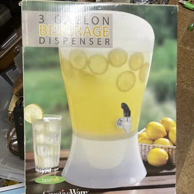 Nuevo dispensador de bebidas irrompible CreativeWare de 3 galones (11 litros)  Foto 1 de 4