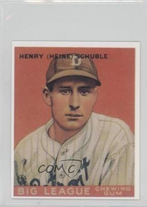 1983 Renata Galasso 1933 Goudey Reprints Heinie Schuble Henry (Heinie) #4