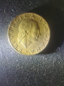 1978 Italy 200 Lire Coin XF    World Coin  Aluminum Bronze   #K1240  - Picture 1 of 4