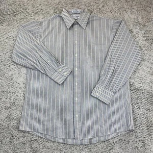 VTG Burberrys Of London Shirt Mens 16 32 Striped Made In USA Long Sleeve GUC - Picture 1 of 7