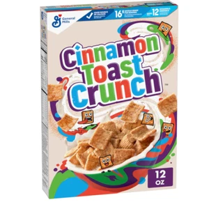 Original Cinnamon Toast Crunch Breakfast Cereal, 12 OZ Cereal Box Pack of 2 - Picture 1 of 6