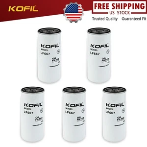 5-New! Replaces Fleetguard LF667 Oil Lube Filter Replaces Wix 51791 - Picture 1 of 7