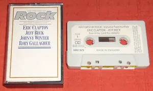 HISTORY OF ROCK VOLUME TWENTY FIVE-UK CASSETTE TAPE-CLAPTON/BECK/WINTER/RORY G - Picture 1 of 5