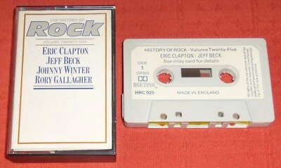 HISTORY OF ROCK  VOLUME TWENTY FIVE-UK CASSETTE TAPE-CLAPTON/BECK/WINTER/RORY G - Image 1 of 4