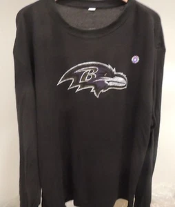 NFL Baltimore Ravens Black Thermal Shirt New Mens LARGE - Picture 1 of 1
