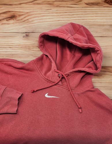 VETEMENTS Nike Felpa con Cappuccio Small Center Swoosh Pullover Felpa Atletica Salmone DJ7668 622
