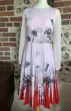 ted baker lake of dreams pleated dress