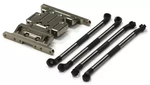 Supporto cambio CNC di precisione e collegamenti inferiori 120 mm (4) progettato per assiale SCX-10 - Foto 1 di 1