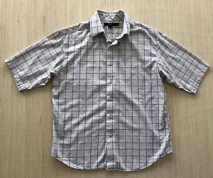 Sean John Beige Brown Button Short Sleeve 100% Cotton Shirt Men's Size XL - Picture 1 of 7