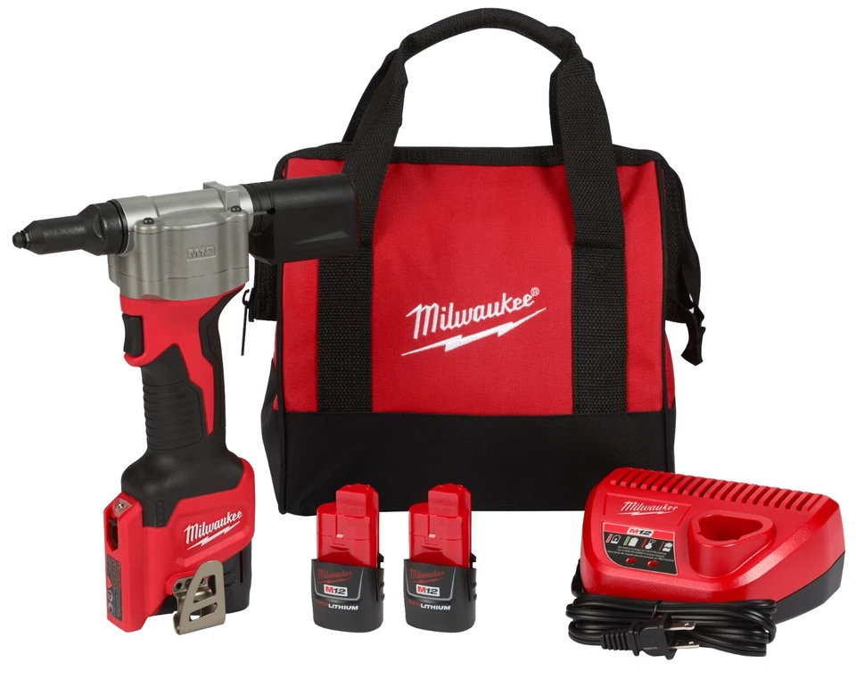 Milwaukee 2550-22 M12 Rivet Tool Kit - Image 1 of 1