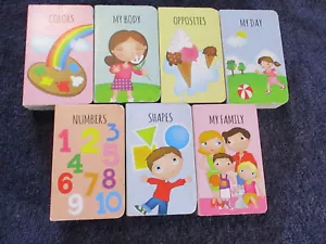 My Luca Junior 7 Learning Board Books Numbers, Shapes, Colors, Family, My Day + - Picture 1 of 12