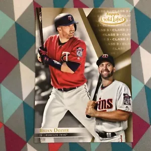 Brian Dozier #61 Twins Class 3 Version 04/10 made 2018 Topps Gold Label 5x7 - Bild 1 von 2