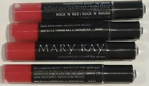 Rock lucidalabbra Mary Kay Nourishine Plus ""N"" rosso (lotto di 4 mini 0,01) data 02/19 - Foto 1 di 1