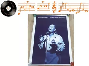 Vintage Billie Holiday Lady Sings The Blues Poster - VG+ Rare - Picture 1 of 6