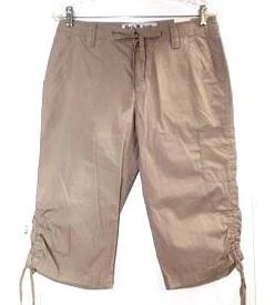 PANTALONES EMPUJADORES BASS Heritage cropped marrón algodón cargo pedal talla 10 * nuevos con etiquetas - $60 Foto 1 de 4