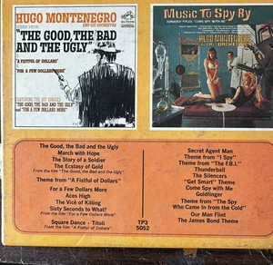 Montenegro-The Good, The Bad & The Ugly/ Music To Spy By Reel Tape 3 ¾ ips 4trk - Picture 1 of 3