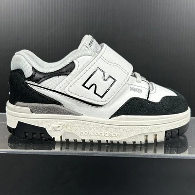 New Balance 550 Kids Sneakers Childs Size 6 Toddler Shoes Bungee Lace Top Strap - Image 1 of 4