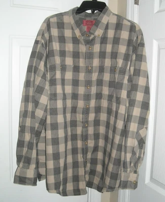 Camisa de manga larga con botones gris Fundry, para hombre joven 3XL Foto 1 de 4