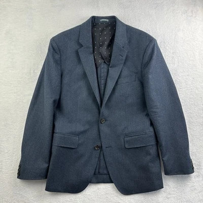 Bonobos Jetsetter Italian Wool Blazer 38S Slim Fit Blue Marzotto Travel Jacket - Image 1 of 4
