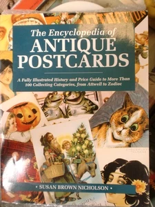 LIBRO - THE ENCYCLOPEDIA OF ANTIQUE POSTCARDS - SUSAN BROWN NICHOLSON - Picture 1 of 3
