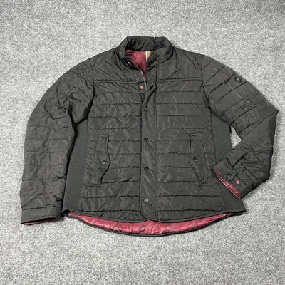 Chaqueta Scotch & Soda Para Hombre Grande Negra Acolchada Media Temporada Primaloft Aislada Foto 1 de 4