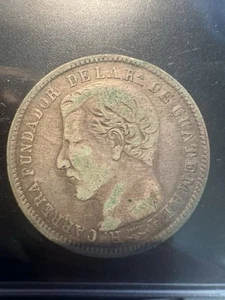 GUATEMALA 1867 R Peso - Picture 1 of 2