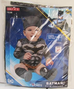 Cute BATMAN Halloween Costume Infant Size 6-12 Months NEW Hat Cape Booties 2023 - Picture 1 of 4
