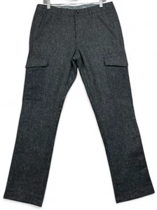 Wallace & Barnes Donegal Wool Cargo Pants Herren 32x30 grau Abraham Moon Hose - Bild 1 von 17