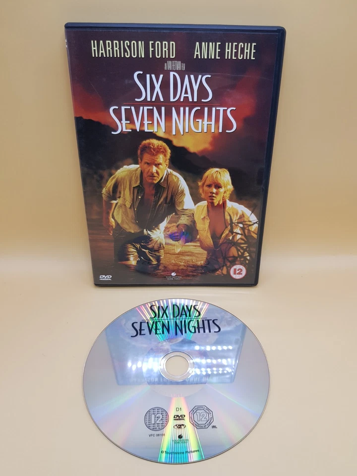 Six Days Seven Nights DVD 1999 Touchstone Pictures Harrison Ford Anne Heche - Image 1 of 4