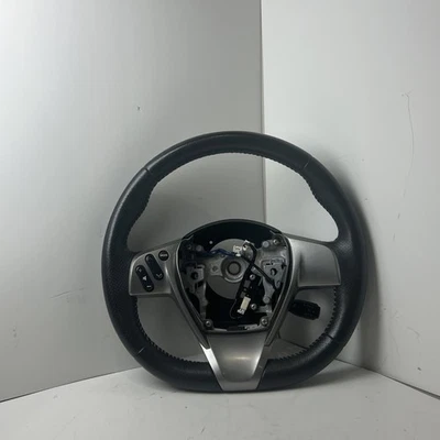 Volante inferior plano Scion 2013 cuero negro con controles OEM Foto 1 de 4