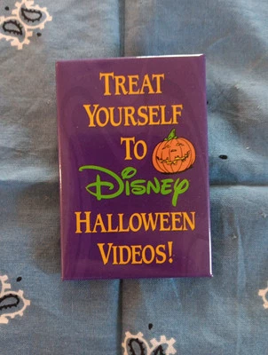 Vintage Treat Yourself To Disney Halloween Videos  Promotional Movie Pin - Image 1 of 4