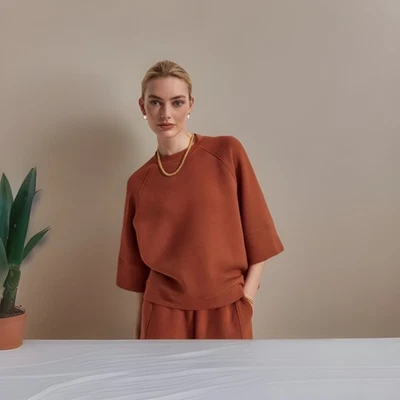 Camiseta Varley Tabor Raglán Talla Pequeña Galleta Moca Nueva Sin Etiquetas Foto 1 de 4