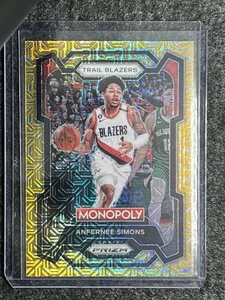 2023-24 Prizm Monopoly Anfernee Simons Gold Millionaire Shimmer #37/500 CELTICS - Bild 1 von 2