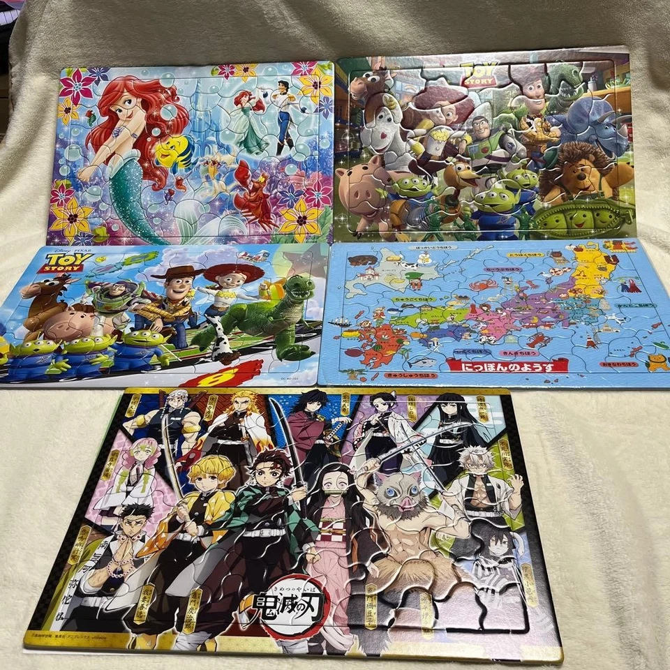 Juego de Rompecabezas Infantil con Personajes de Anpanman, Disney y Anime, Usado Q Foto 1 de 1