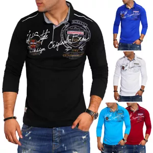 Herren Langarm Poloshirt Longsleeve Polohemd Polo T-Shirt Hemd 20-6028 NEU - Bild 1 von 17