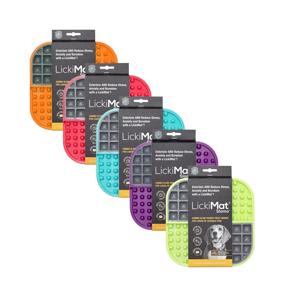 Alfombra Alimentadora Lenta LickiMat Slomo para Perros (6 Colores a Elegir) Foto 1 de 1