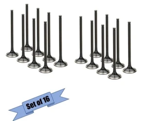 SuperTech Black Nitride Exhaust / Intake Valve Set Fits Honda B17A B16A - Picture 1 of 7