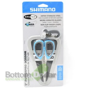 Shimano SSS05N Brutas 5" PowerPro Non-Slip Finger Loop Scissors with Sheath - Picture 1 of 2