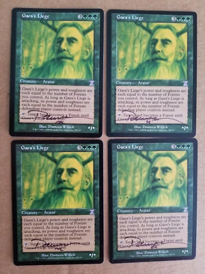 Gaea's Liege X1  Time Spiral Ed Signed by Dameon Willich Magic the Gathering - Image 1 of 2