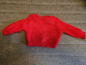 American Girl Pleasant Company Molly Halloween Costume Red Sweater - Picture 1 of 3