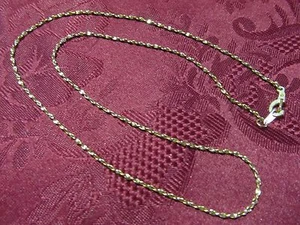Womens 18" Gold Plated (Aurum Clad) Twisted Serentine Necklace Chain - Picture 1 of 2