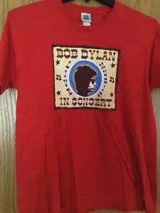 Bob Dylan - “In Concert” 2005 Red Shirt. L. Brand Is “Reign & Shine”. - Picture 1 of 3